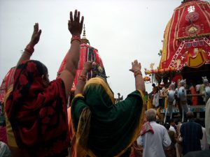 Devotees in Rath Yatra 