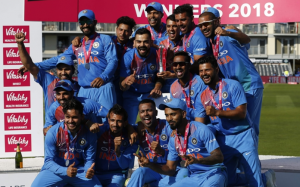 India Cricket Team celebrating 