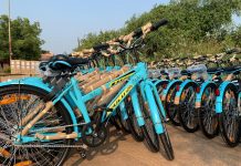 Mo Cycle cycles parked in Bhubaneswar