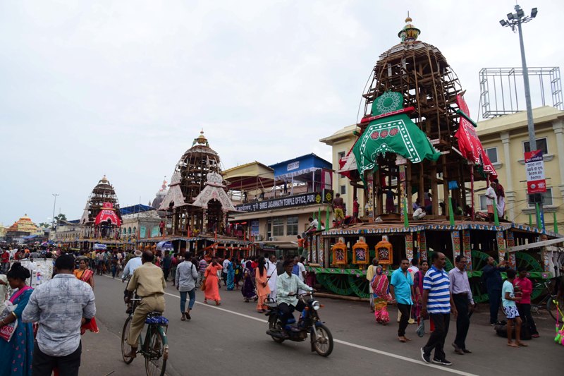 Three Ratha's of Deities in Badadanda