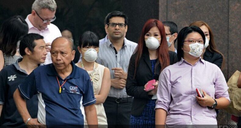 people with N-95 mask