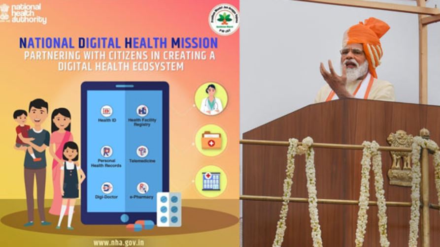 modi_national digital health mission_74th Independence Day